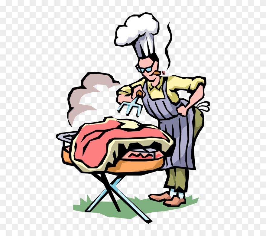 Svg Black And White Cooks Texas Size Steak - Grill Master Clipart