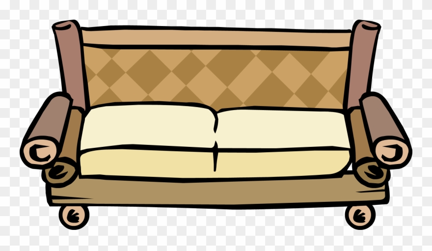 Image - Bamboo Couch - Png - Club Penguin Wiki - The - Club Penguin Couches Clipart