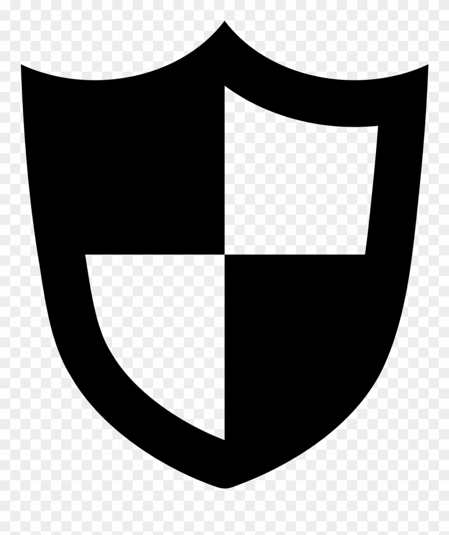 Security Shield Clipart Svg - Shield Icon Png Black Transparent Png