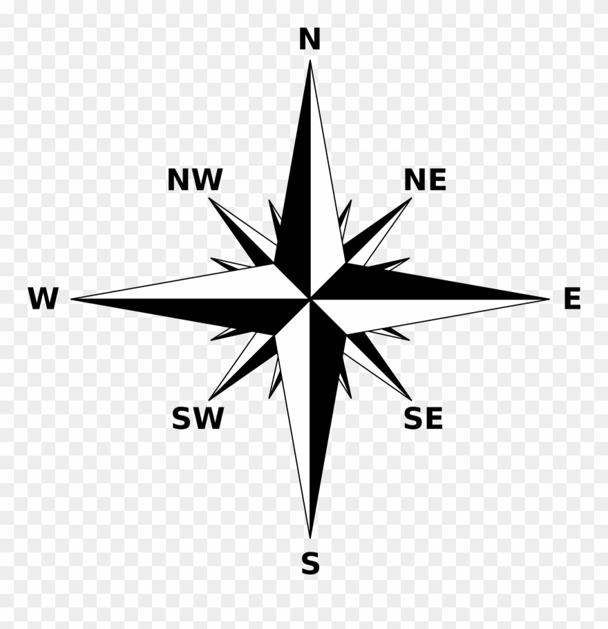 Medium Image - Compass Rose Png Clipart