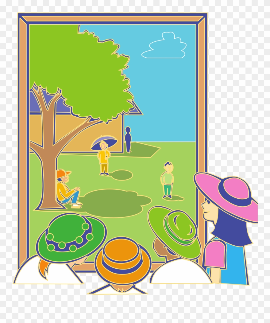 Big Image - Looking Out The Window Clipart - Png Download