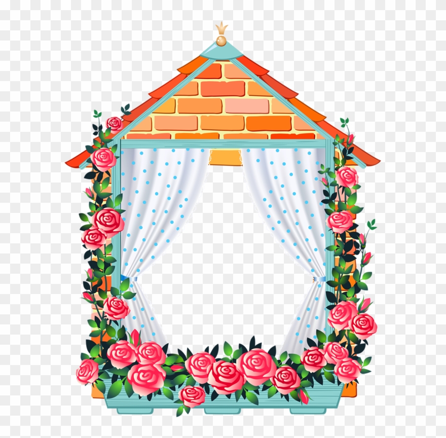 Фотки Frame Clipart, Window Clipart, Baby Clip Art, - กรอบ รูป ดอกไม้ สวยงาม Png Transparent Png