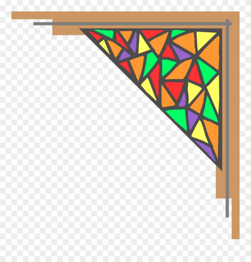 Download Stained Glass Frame Png Clipart Window Stained - Stained Glass Frame Png Transparent Png