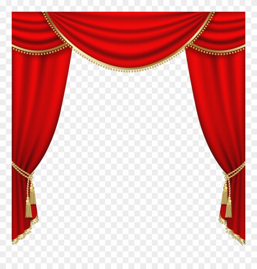 Download Red Curtain Png Clipart Curtain Clip Art Curtain - Theater Stage Transparent Png
