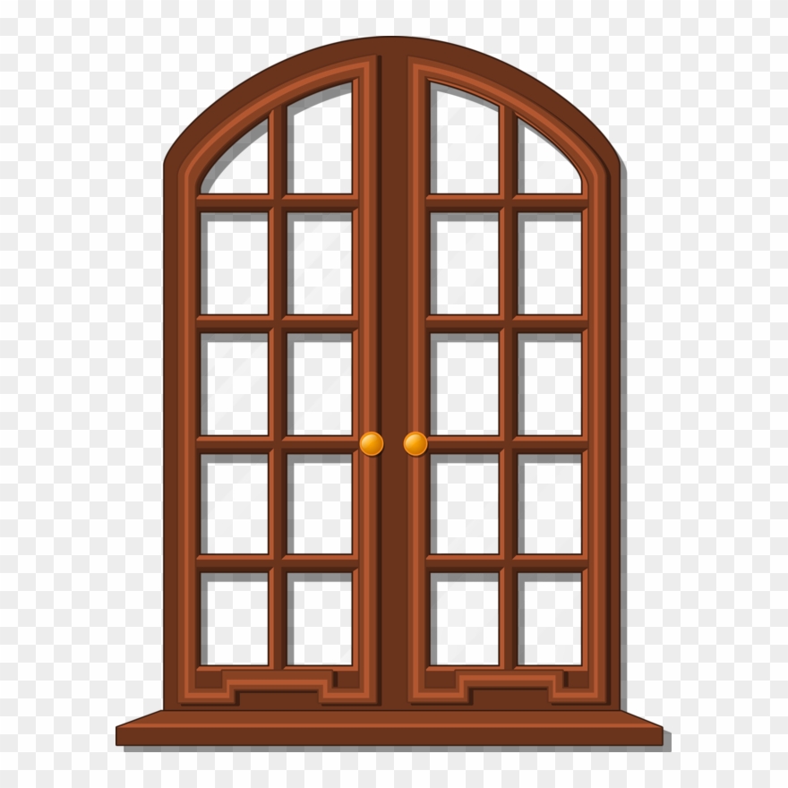 Фото, Автор Soloveika На Яндекс - Brown Door Clipart Windows - Png Download