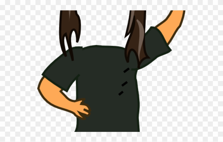 Long Hair Clipart Guy - Animation Long Hair Man - Png Download