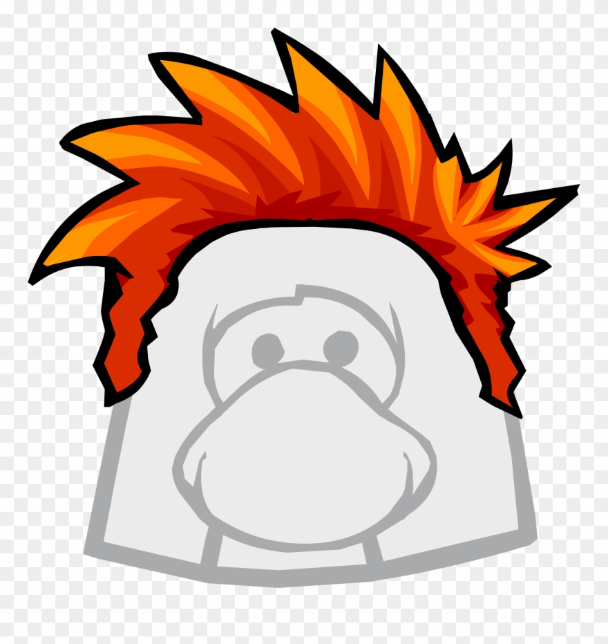 Red Hair Clipart Club Penguin - Club Penguin The Right - Png Download