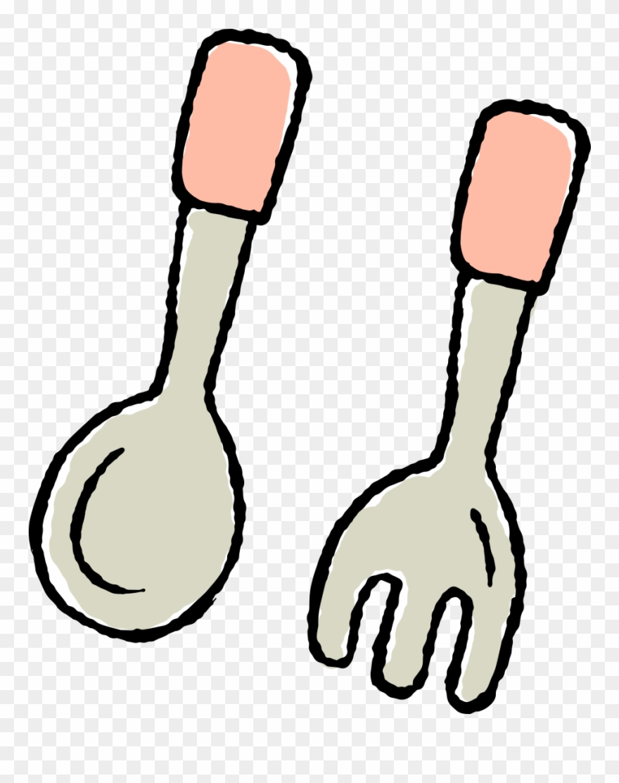 Fork Spork Clip Art - Spoon And Fork Clipart - Png Download