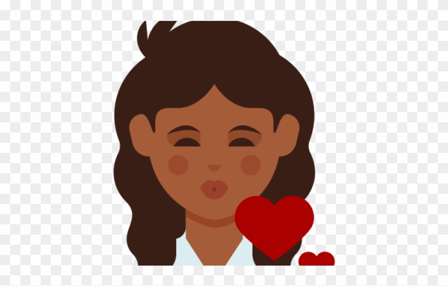 Long Hair Clipart Curly Straight Hair - Curly Hair Emoji Png Transparent Png