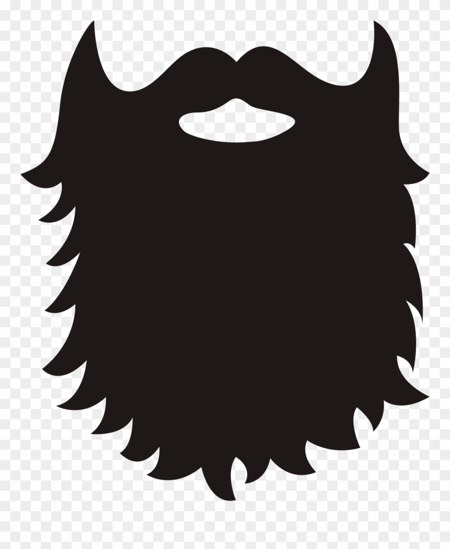 Beard Clipart Full - Clip Art Beard Png Transparent Png