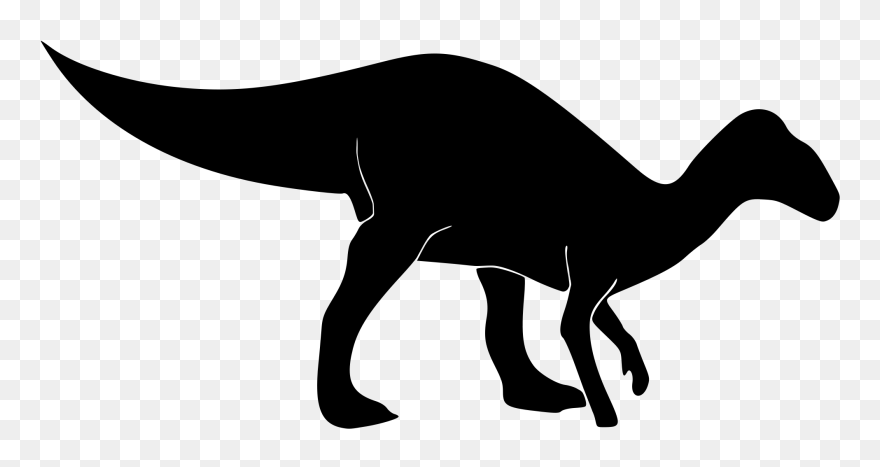 File - Ornithopod Silhouette - Svg - Wikimedia Commons - Ornithopod Silhouette Clipart