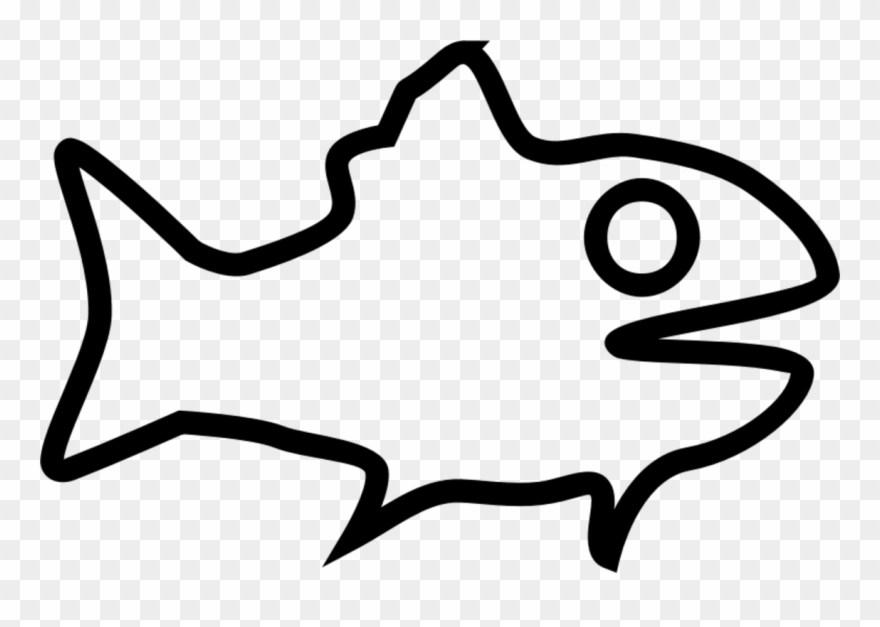 The Rainbow Fish Fishing Fish Scale Computer Icons - Transparent Black Outline Of A Fish Clipart