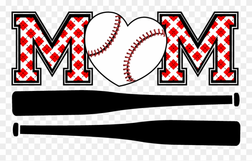 Graphic Freeuse Library Softball Custom Transfers Sew - Baseball And Softball Mom Clipart - Png Download