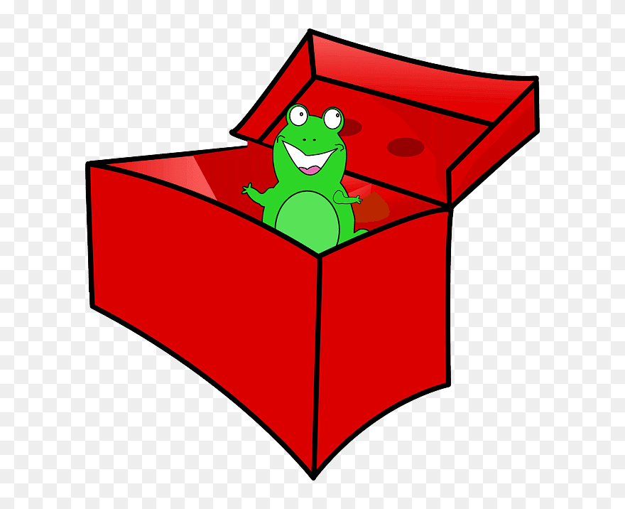 Frog In The Box Clipart - Png Download