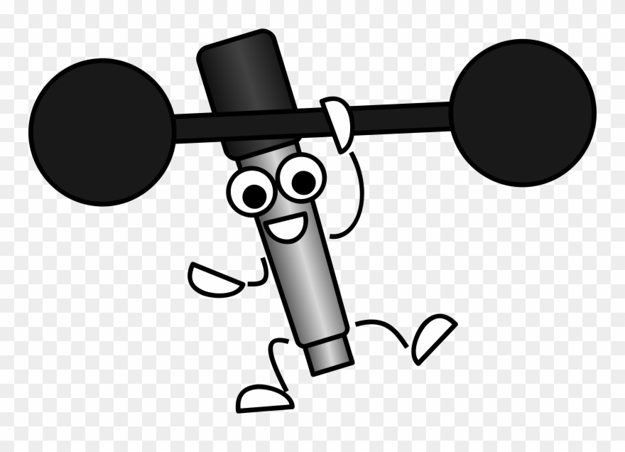 Clip Art Freeuse Library Clipart Weight Lifting - Mike The Mic - Png Download