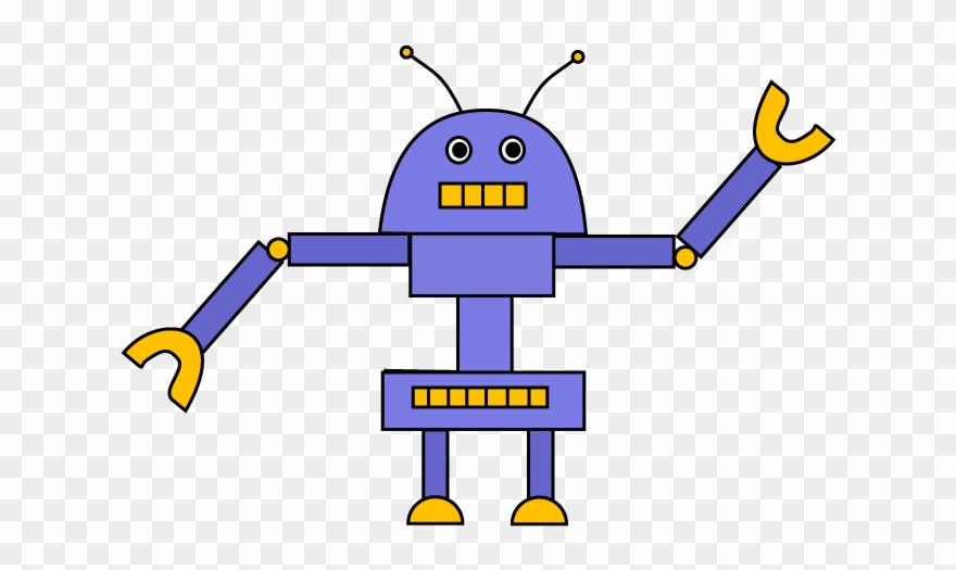Robot Clipart Easy - Robot Parts Easy To Draw - Png Download