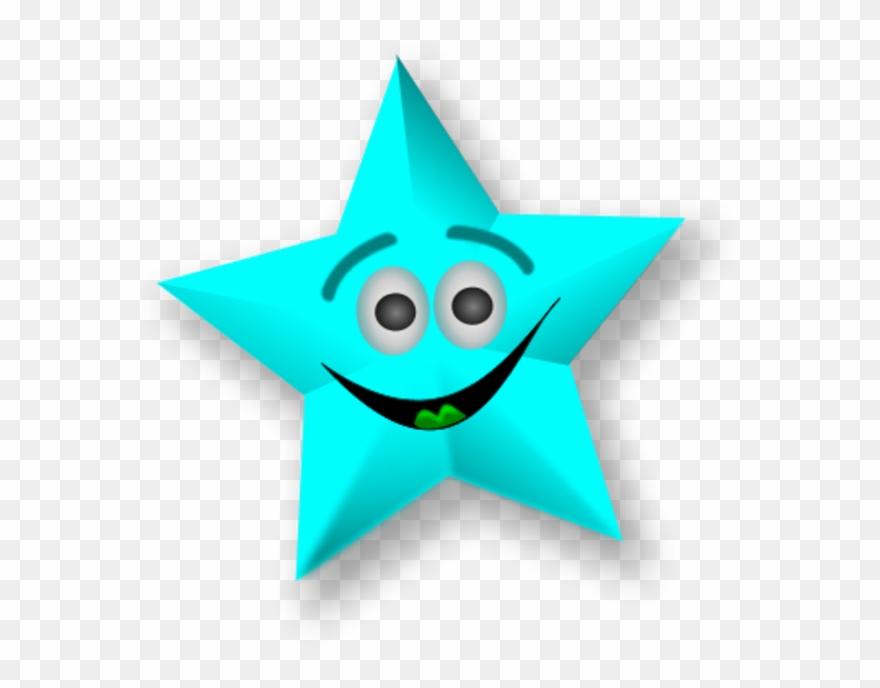 Smile - Cartoon Stars With Faces Clipart