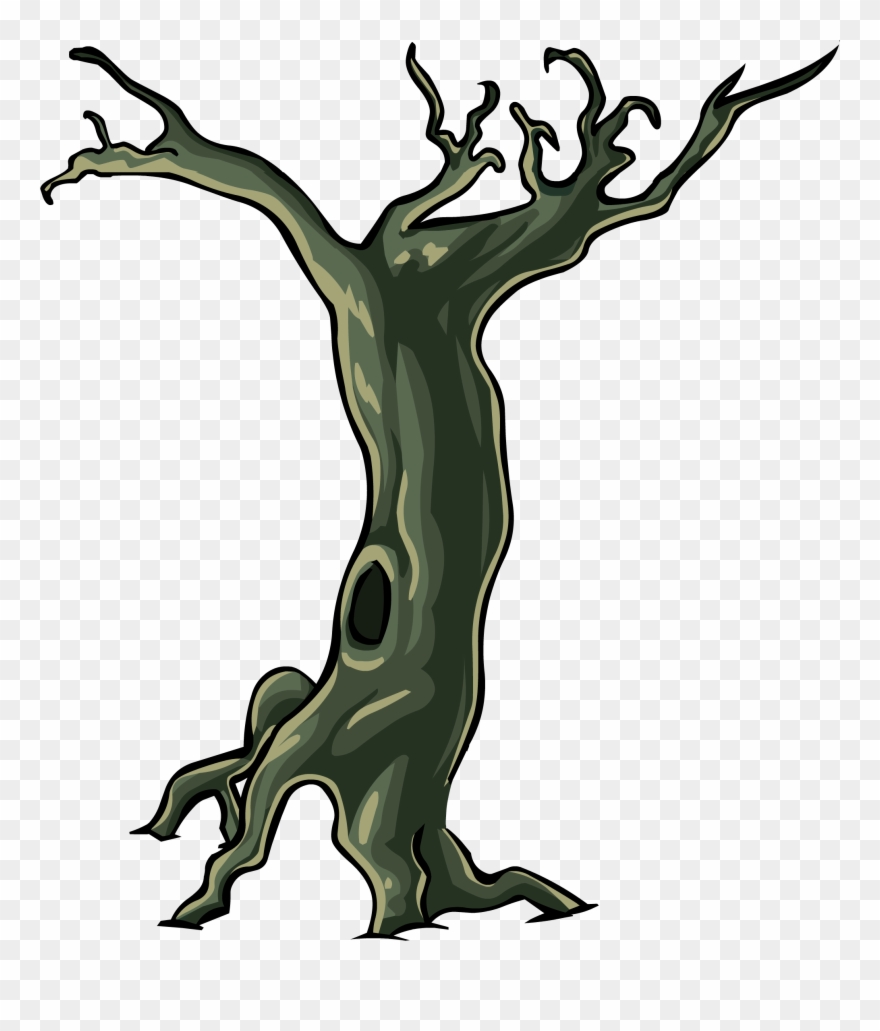 Spooky Clipart Spooky Forest - Club Penguin Halloween Furniture - Png Download