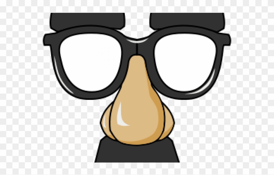 Glasses Clipart Clip Art - Nerd Glasses With Nose - Png Download
