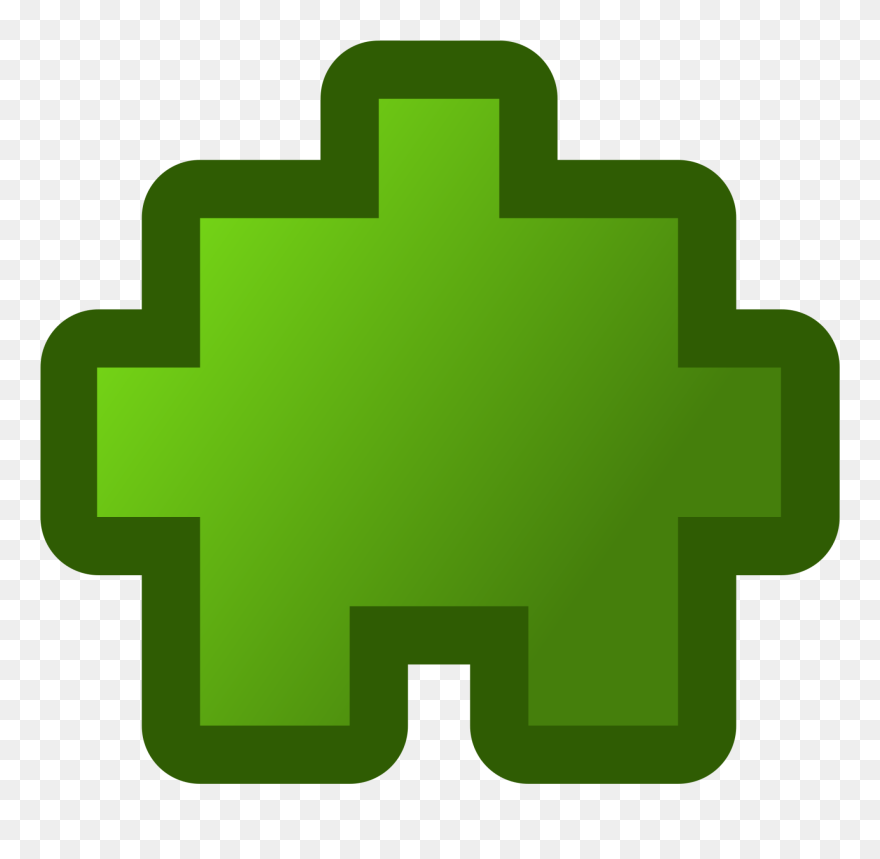 Free Vector Jean Victor Balin Icon Puzzle Green Clip - Green - Png Download