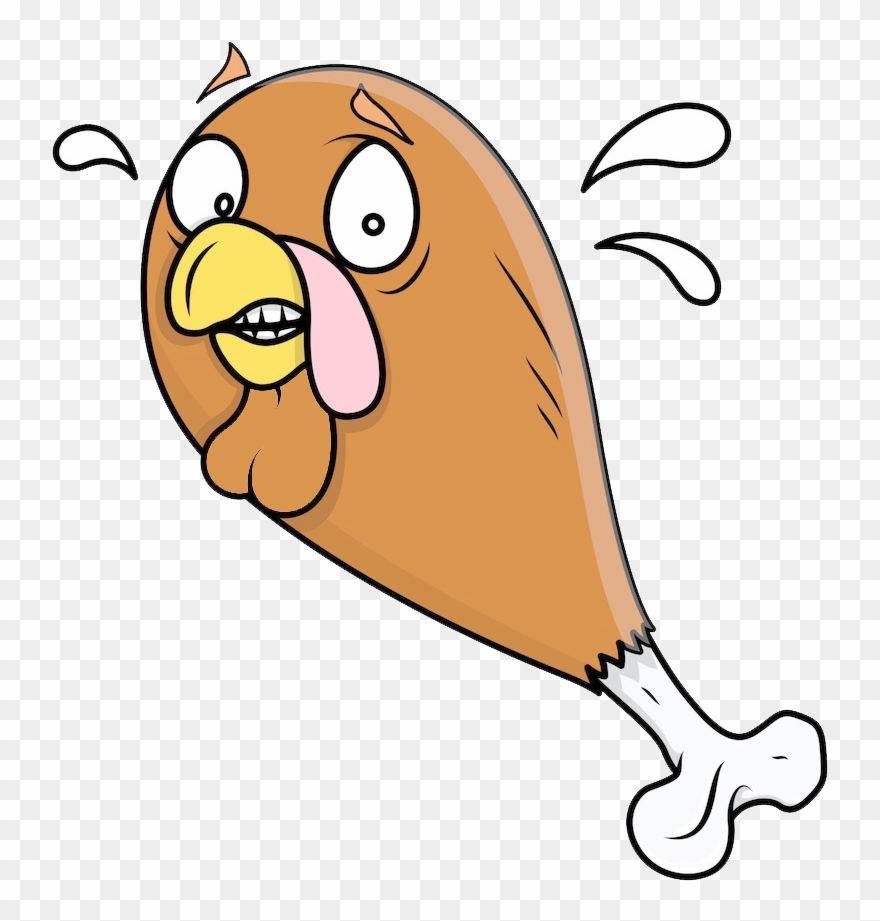 Turkey Meat Drawing Clip Art - Drawing Of A Turkey - Png Download