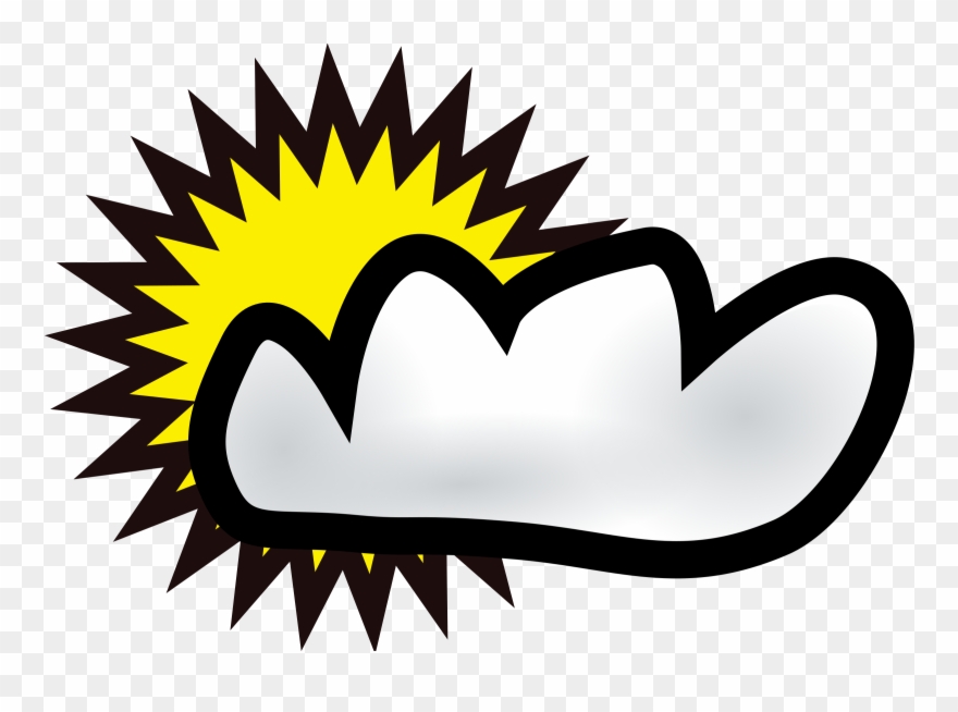 Codes For Insertion - Sunny And Cloudy Clipart