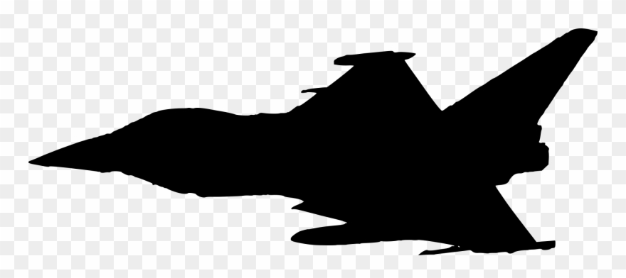 Fighter Plane Silhouette - Fighter Silhouette Png Clipart