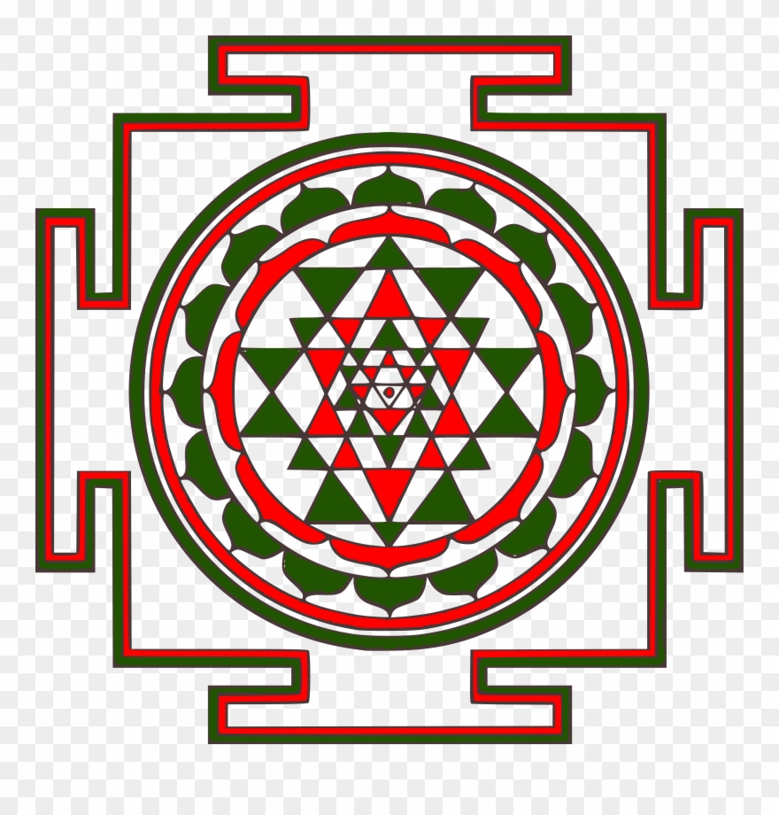 Free Mandalas Clip Art Clipart Panda Free Clipart Images - Sri Yantra Original Colors - Png Download