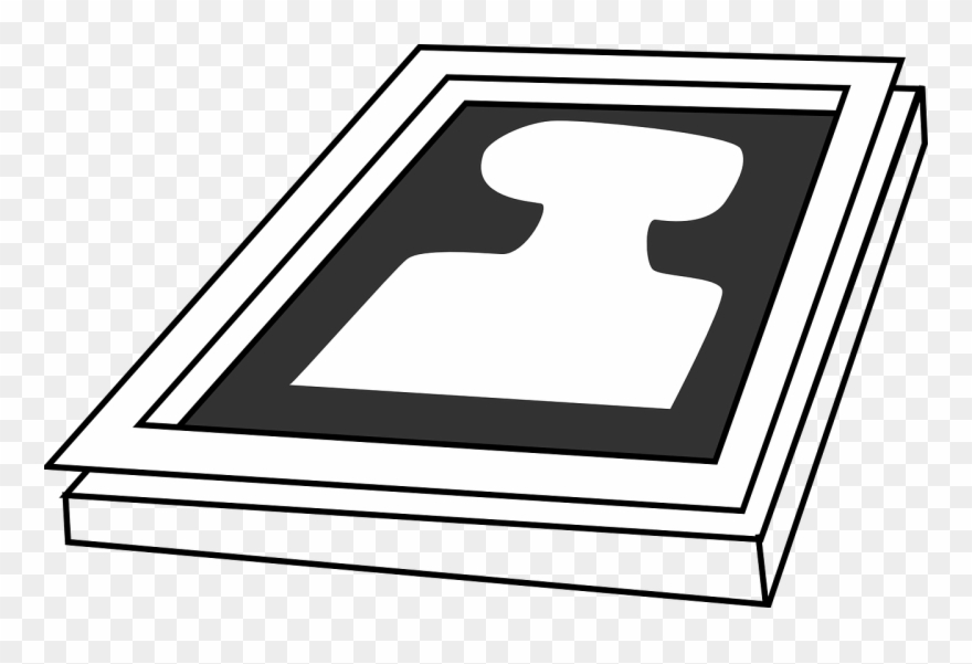 Mirror Frame Clipart, Vector Clip Art Online, Royalty - Gambar 3d Di Kanvas - Png Download