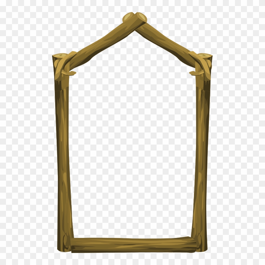 Bingkai Foto Kayu Vektor Clipart Picture Frames Clip - Moldura Madeira Desenho Png Transparent Png