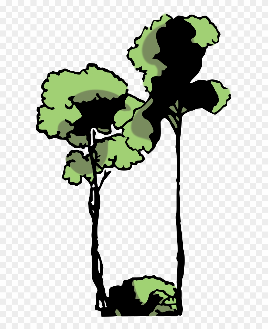 Edo Wood Clip Art - Arboles De La Selva Png Transparent Png