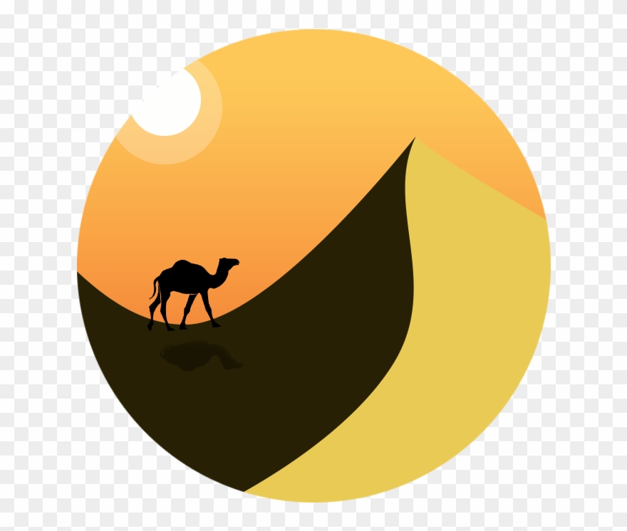 Yakin Around On Twitter - Desert Clip Art Circle - Png Download