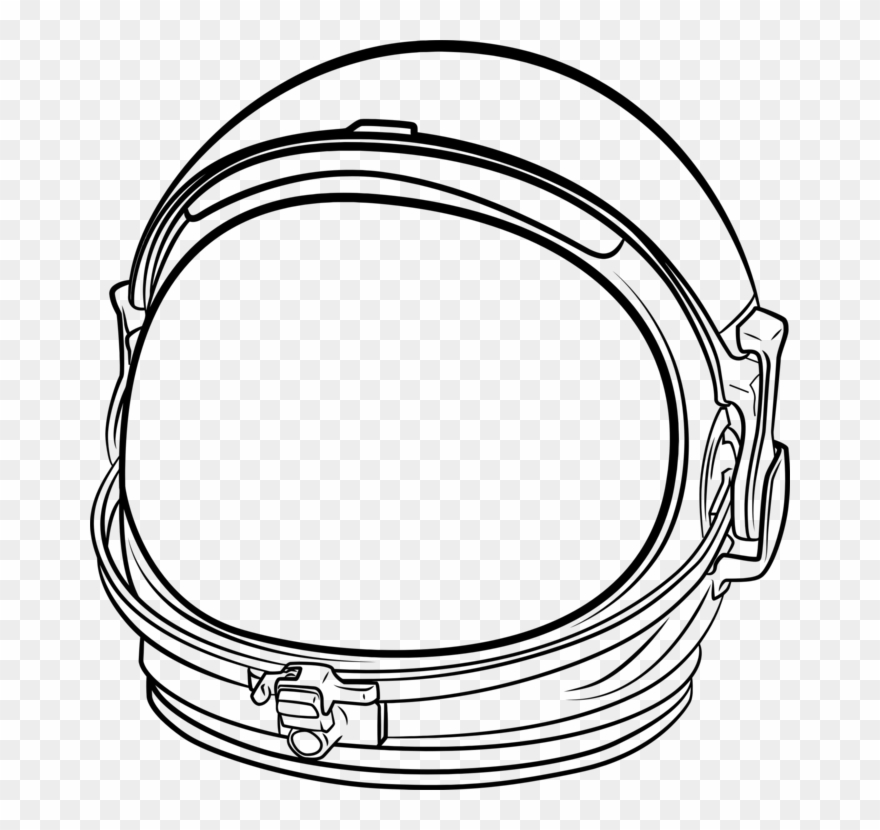 Space Suit Astronaut Outer Space Drawing Vector Space - Astronaut Helmet Clipart - Png Download