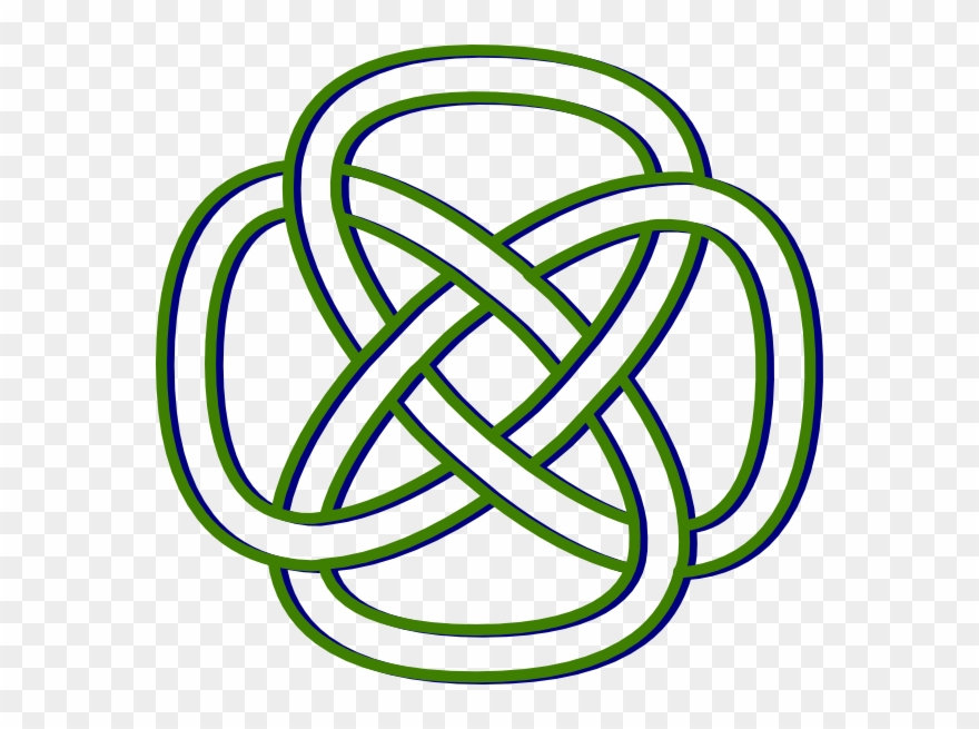 Blue Green Knot Svg Clip Arts 600 X 575 Px - Png Download