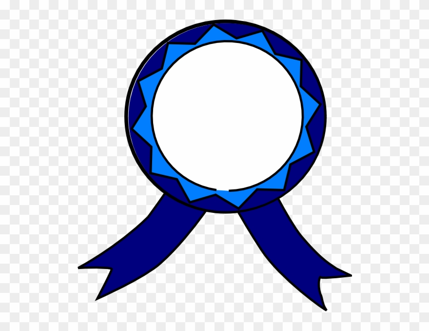 Blue And White Medal Svg Clip Arts 564 X 598 Px - Png Download