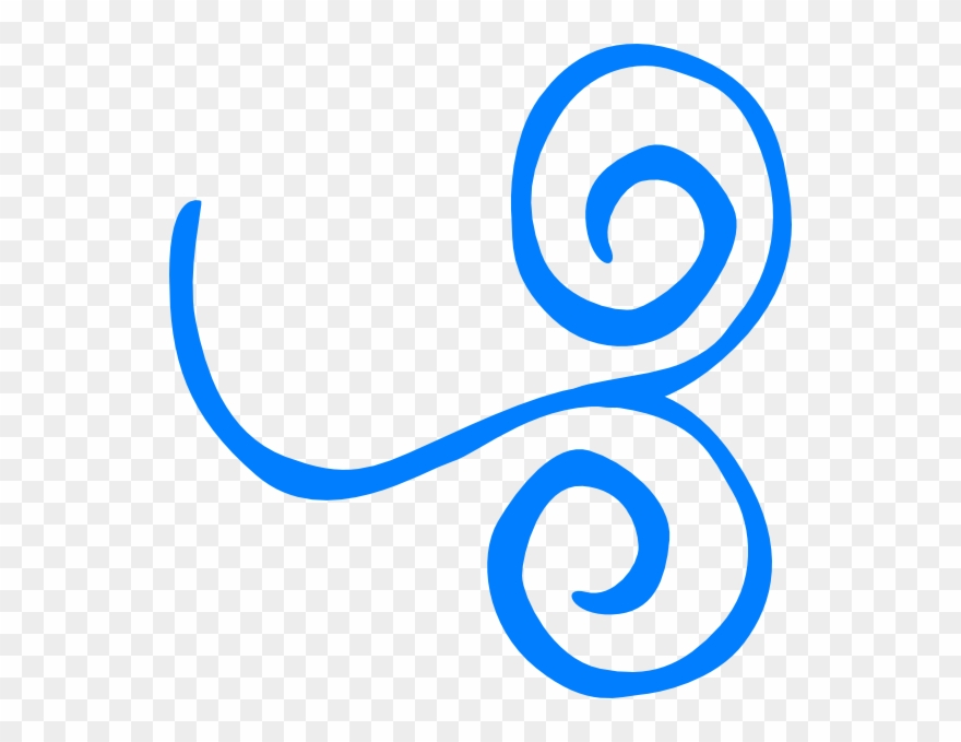Blue Swirl Clipart - Png Download