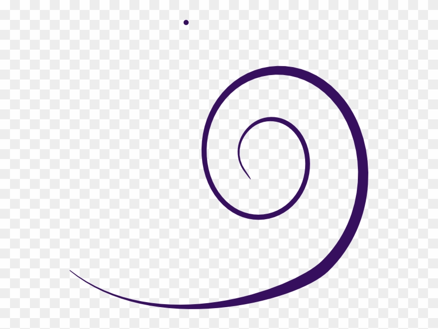 Plain Swirl Purple Clip Art - Curl Clipart - Png Download