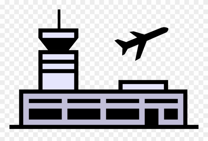 Airport Vector Terminal Vector Freeuse - Airport Symbol Clipart