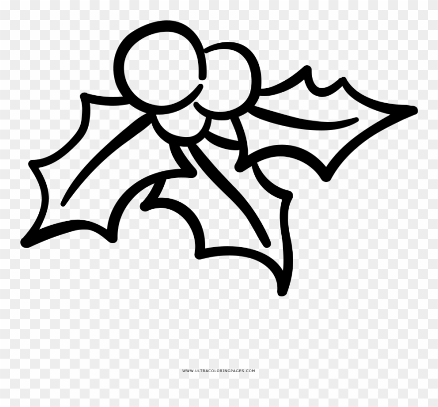 Svg Library Download Mistletoe At Getdrawings Com - Mistletoe Coloring Pages Clipart