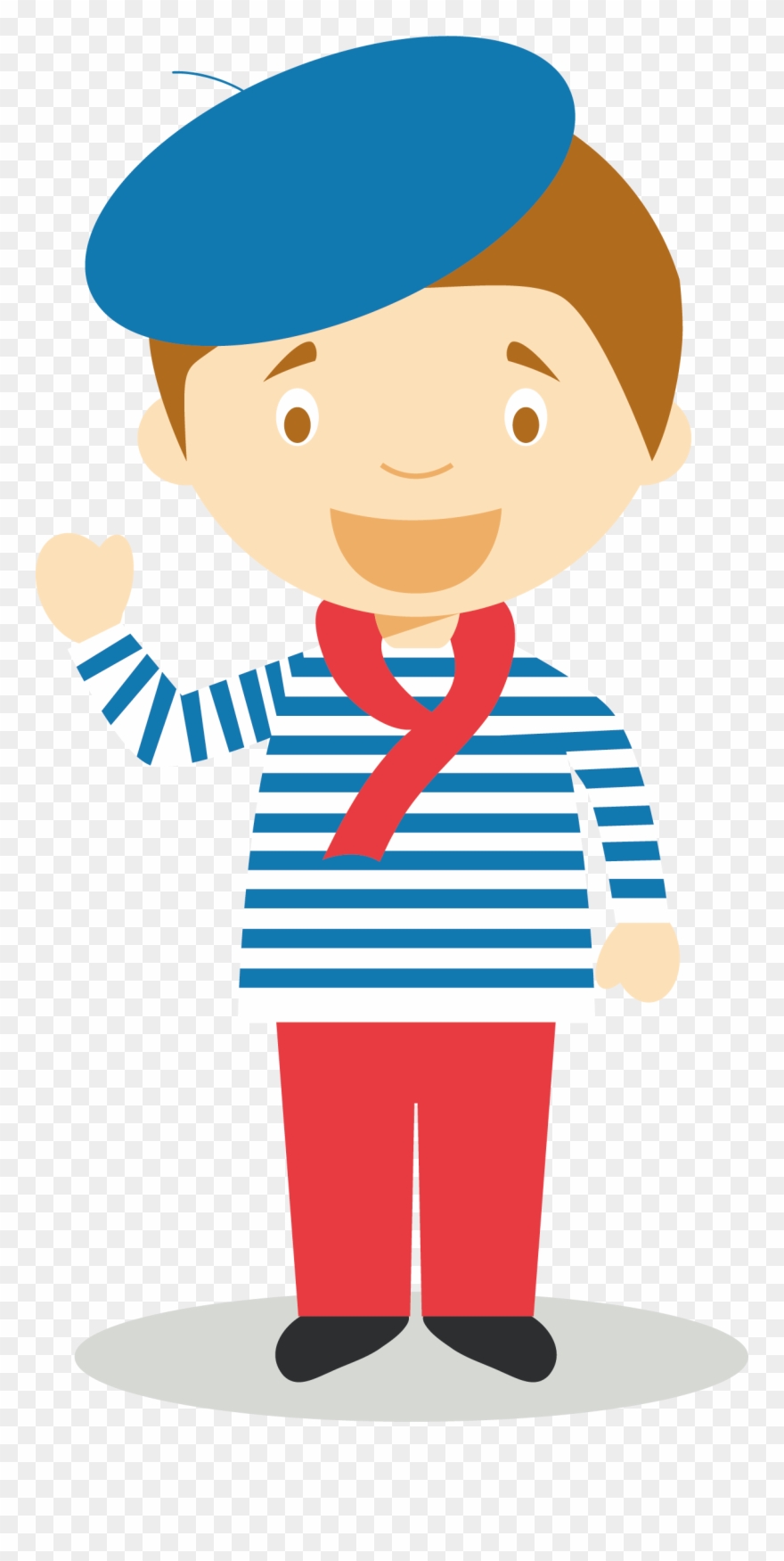 France Cartoon Clip Art - Gondolier Dessin - Png Download