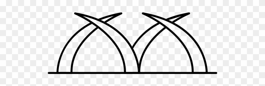 Mombasa Tusks Rubber Stamp - Mombasa Clipart
