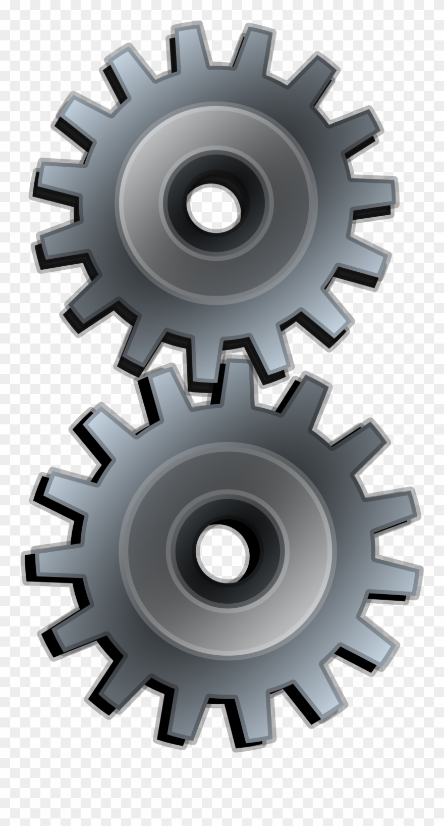 Big Image - 3d Gears Clip Art - Png Download