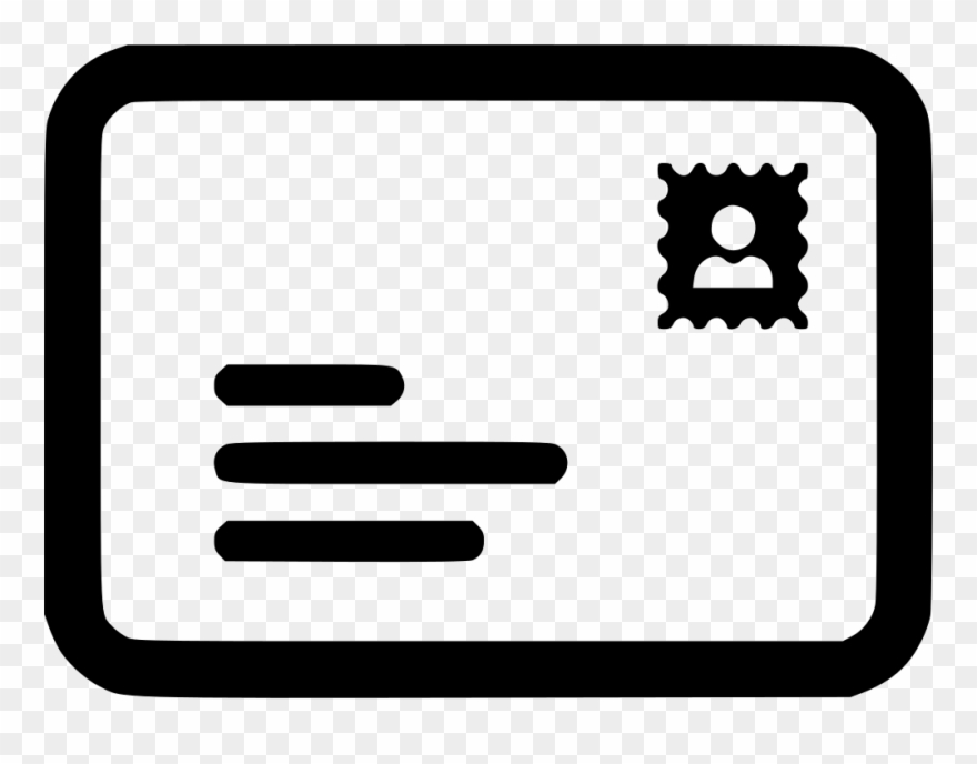 Banner Freeuse Stock E Letter Postal Svg Png Icon Free - Letter With Stamp Icon Clipart