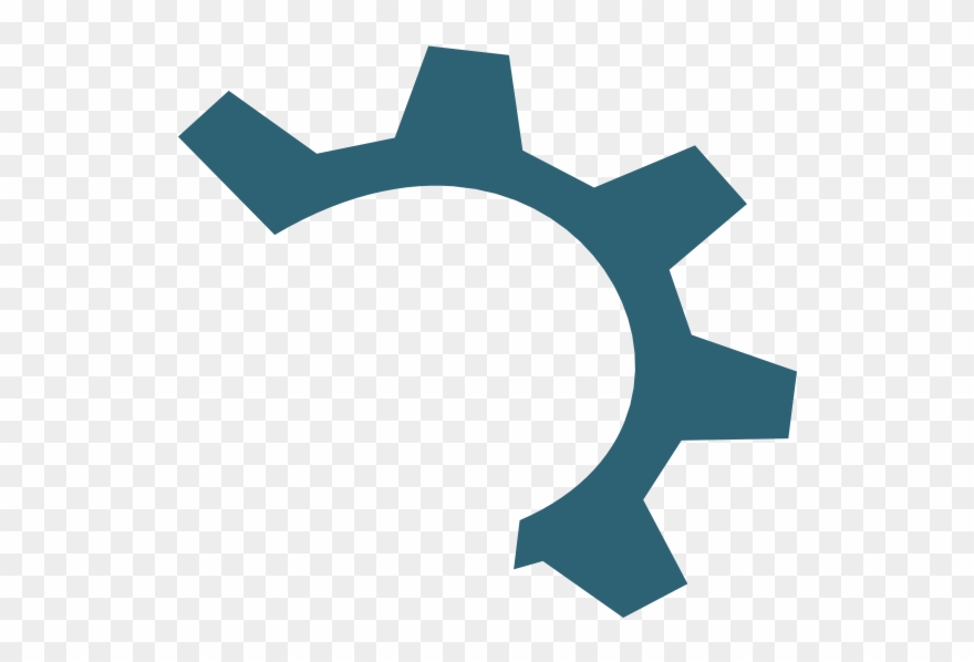 Half Gear Logo Png Clipart