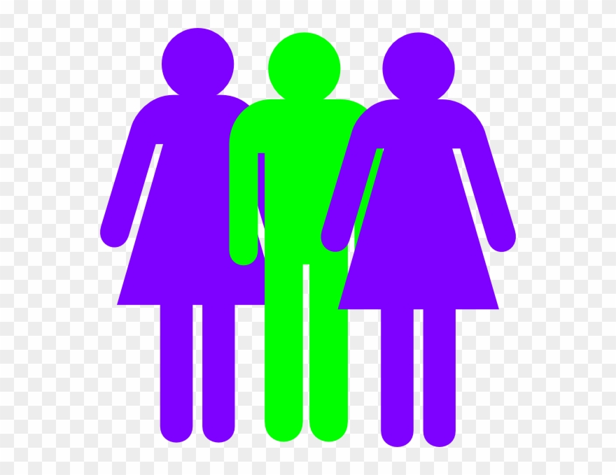 Boy And Girl Bathroom Door Signs Clipart