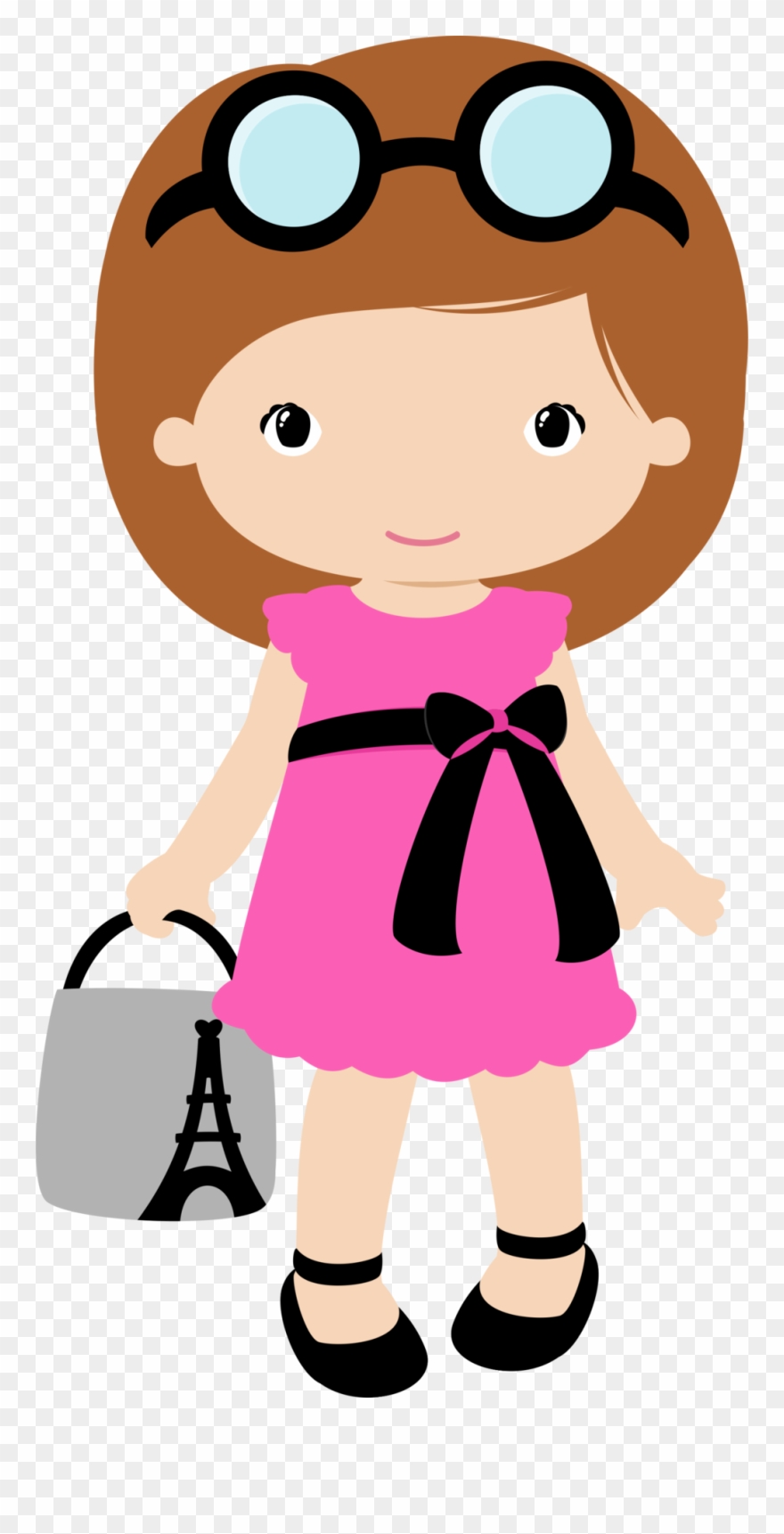 Bonecas * Meninas Picture Templates, Digital Image, - Girls In Paris Clipart - Png Download