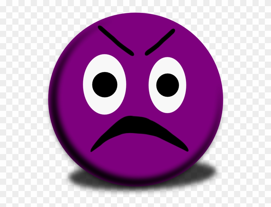 Purple Face Emoji Clipart