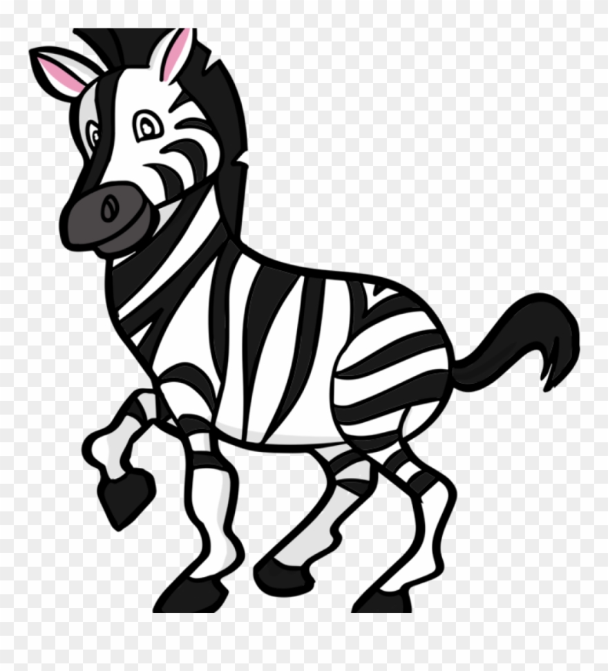 Zebra Clipart Cute Panda Free Images History - Zoo Animals Clipart Zebra - Png Download