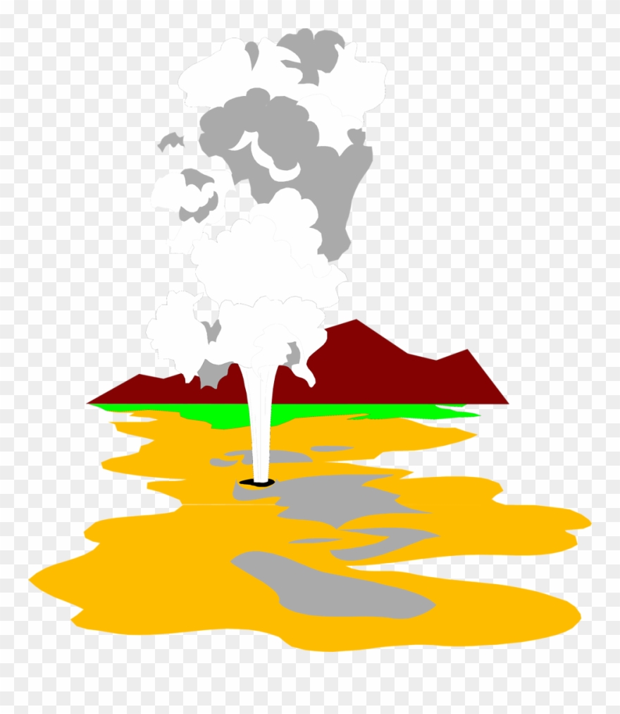 Yellowstone Park Cliparts - Old Faithful Geyser Clipart - Png Download