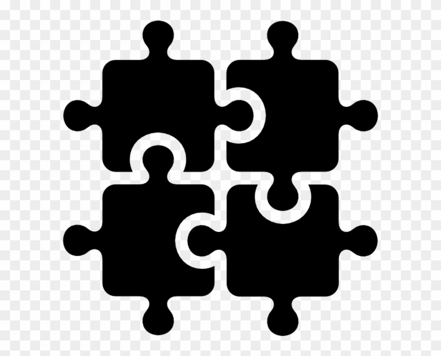 Free Vector Icon Designed By Gregor Cresnar - Puzzle Silhouette Png Clipart